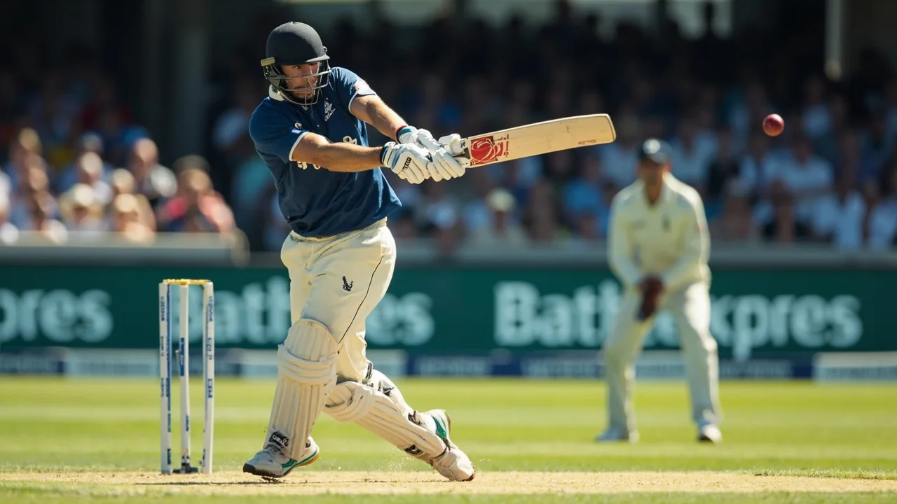 Batter during a cricket match
