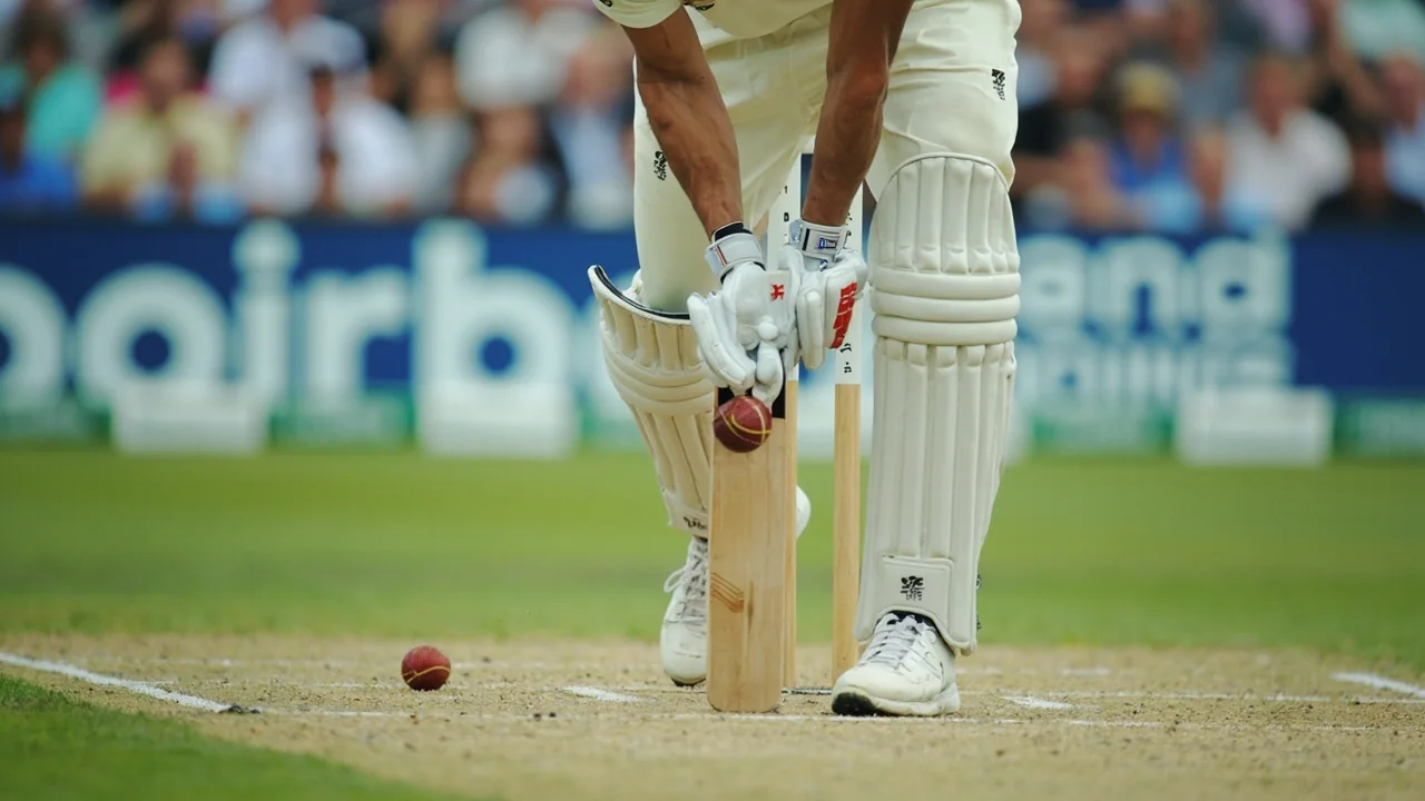 Wicketkeeper in action