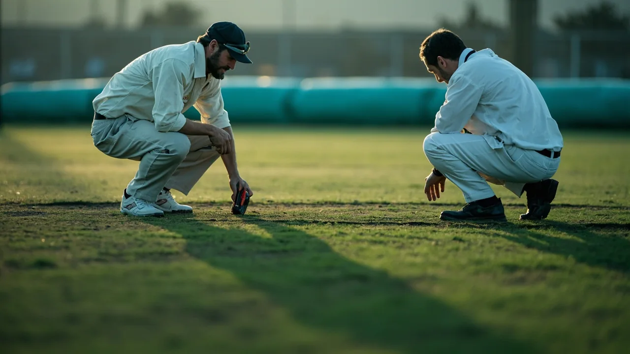 Morning pitch inspection